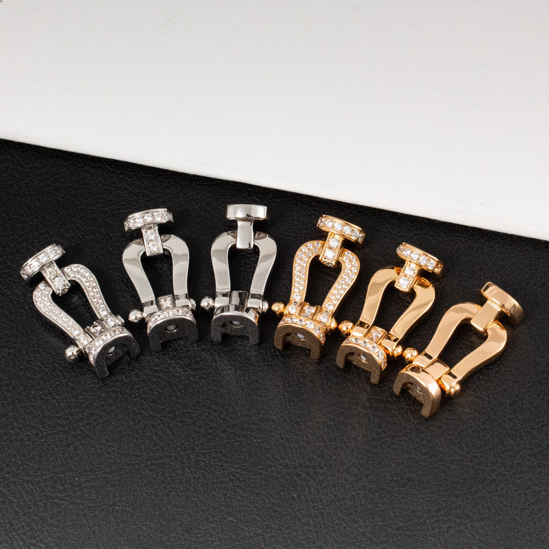 [Stellar Jewelry]FORCE LARGE HORSESHOE FULL DIAMOND BRACELET ROSE GOLD
