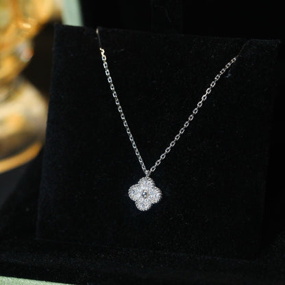 [Stellar Jewelry]CLOVER MINI 9.5MM PENDANT DIAMOND NECKLACE