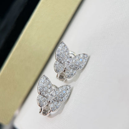 [Stellar Jewelry]BUTTERFLY ALL DIAMOND EARRINGS