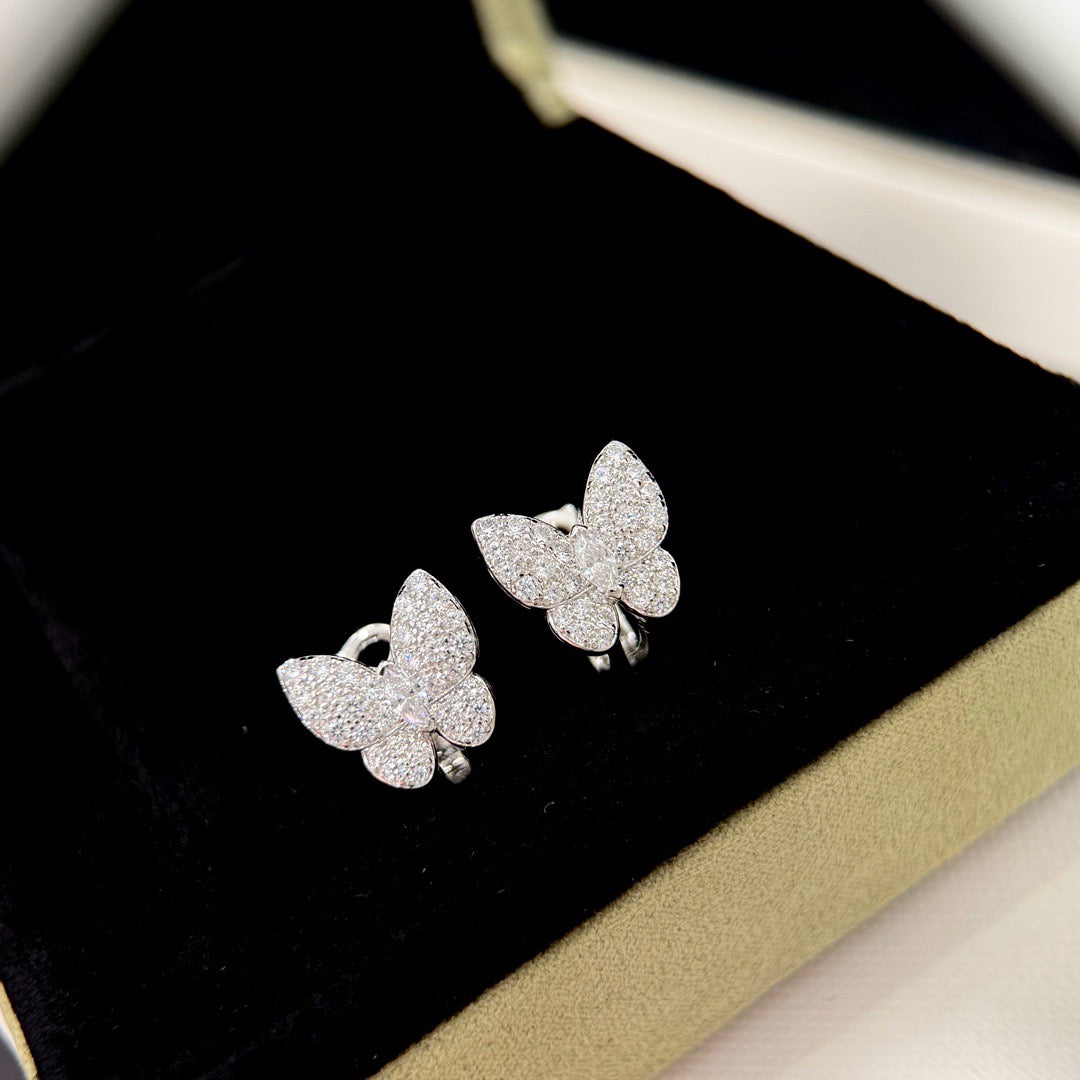 [Stellar Jewelry]BUTTERFLY ALL DIAMOND EARRINGS