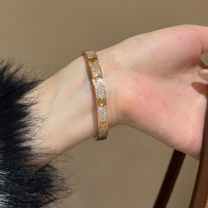 [Stellar Jewelry]LOVE BRACELET 6.1MM DIAMOND-PAVED