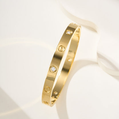 [Stellar Jewelry]LOVE BRACELET 6.1MM 4 DIAMONDS