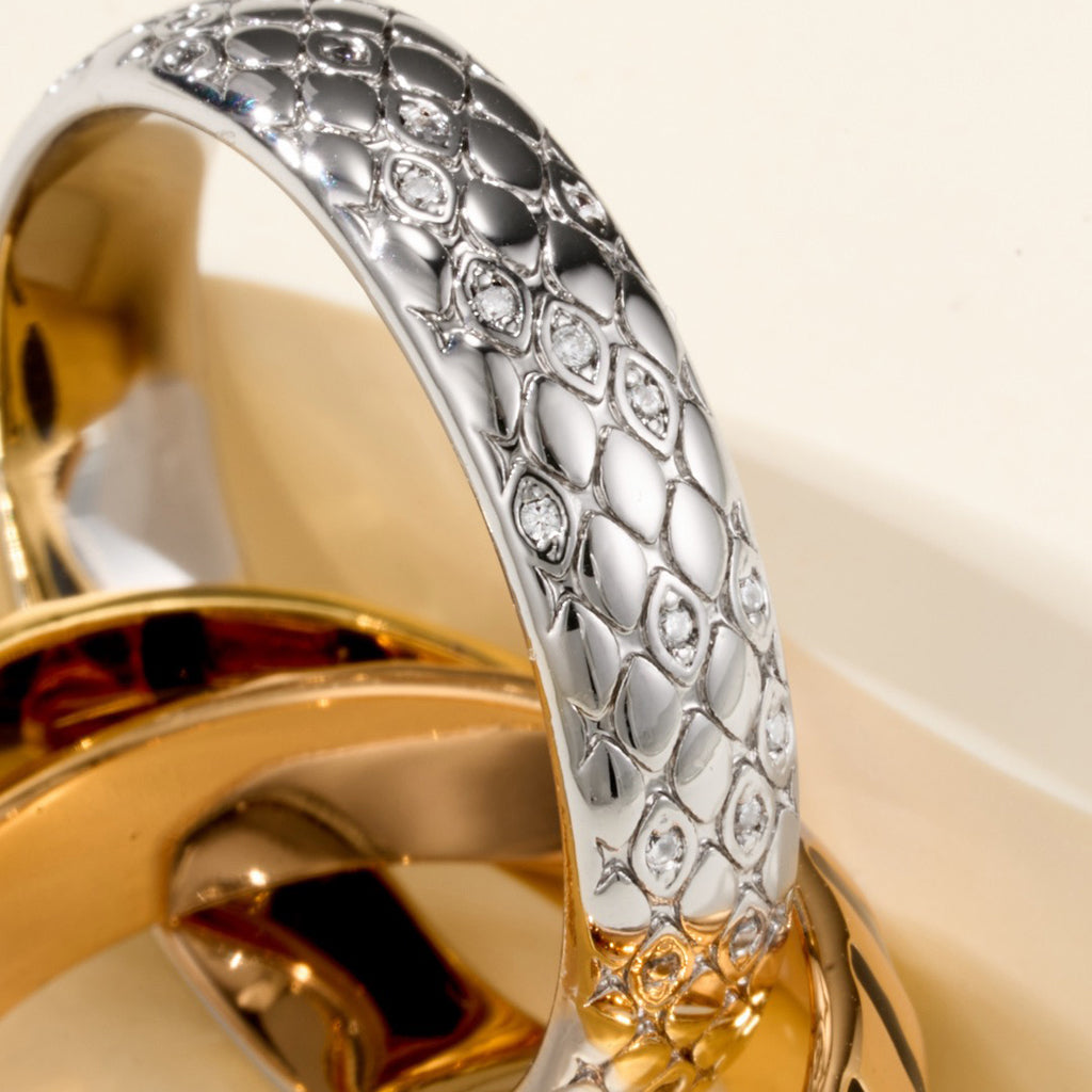 [Stellar Jewelry]TRINITY  RING LEOPARD PRINT