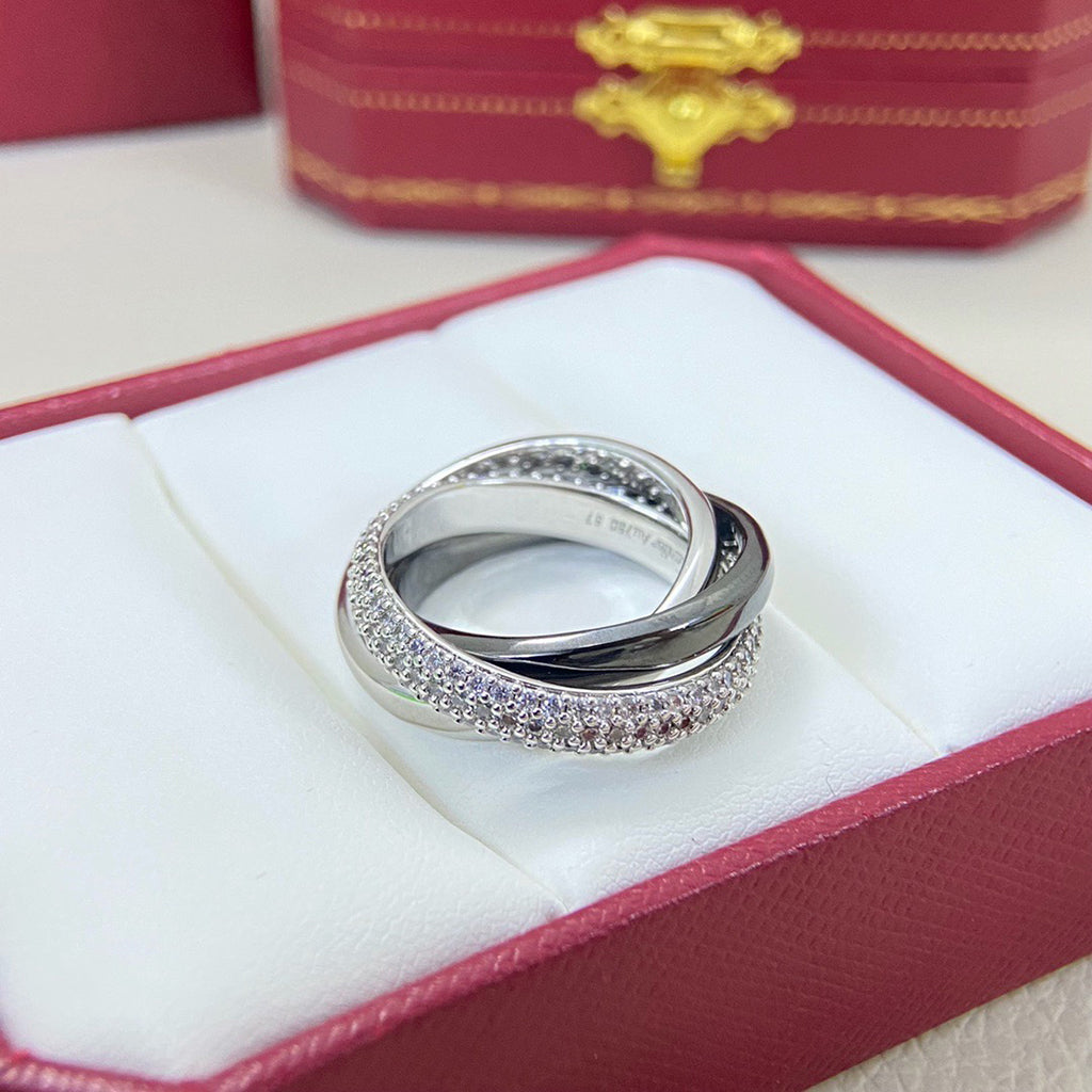 [Stellar Jewelry]TRINITY 3.2MM RING BLACK CERAMIC