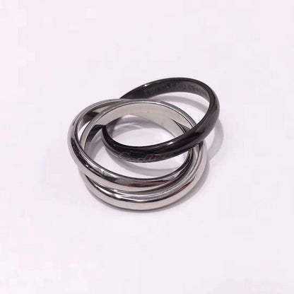[Stellar Jewelry]TRINITY 3.2MM RING BLACK CERAMIC