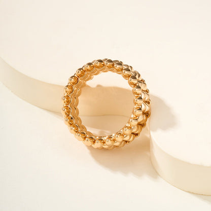[Stellar Jewelry]CLASH 9.2MM DOUBLE ROW RING