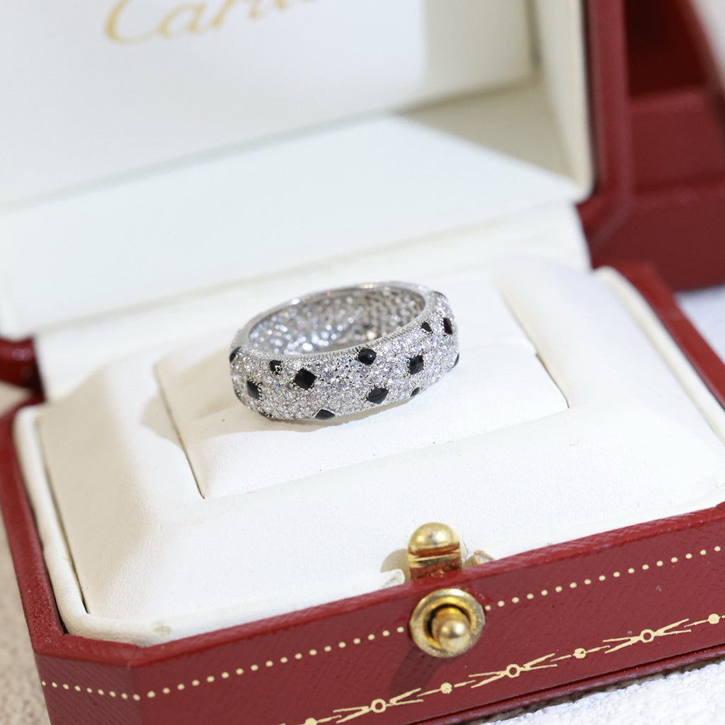 [Stellar Jewelry]PANTHERE SPOTTED FULL DIAMOND RING