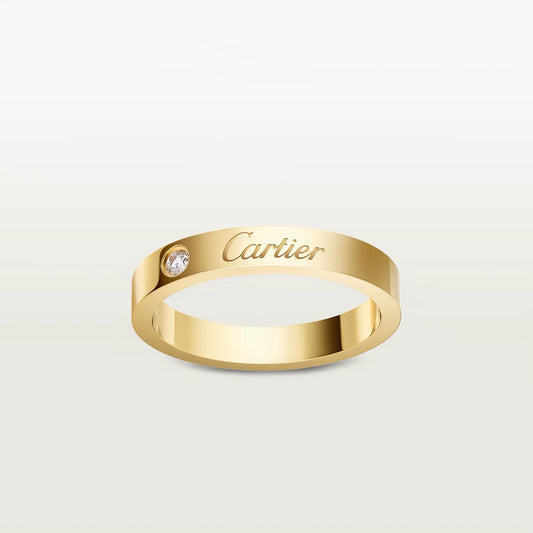 [Stellar Jewelry]LOVE RING 4MM 1 DIAMOND