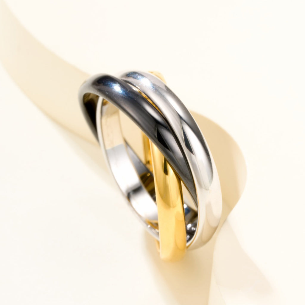[Stellar Jewelry]TRINITY 3.2MM RING BLACK CERAMIC