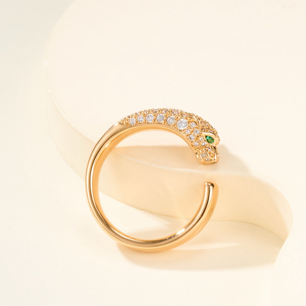 [Stellar Jewelry]PANTHERE HALF DIAMOND SMALL RING