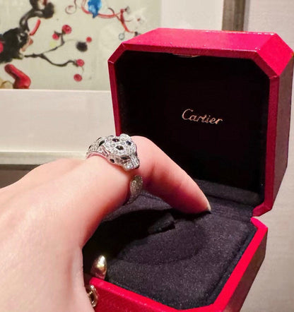 [Stellar Jewelry]PANTHERE SPOTTED FULL DIAMOND MEDIUM RING