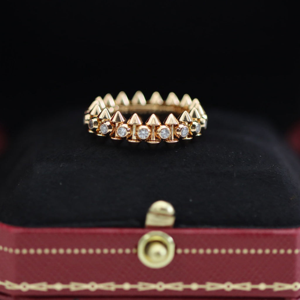 [Stellar Jewelry]CLASH 6.8MM DIAMOND MEDIUM RING