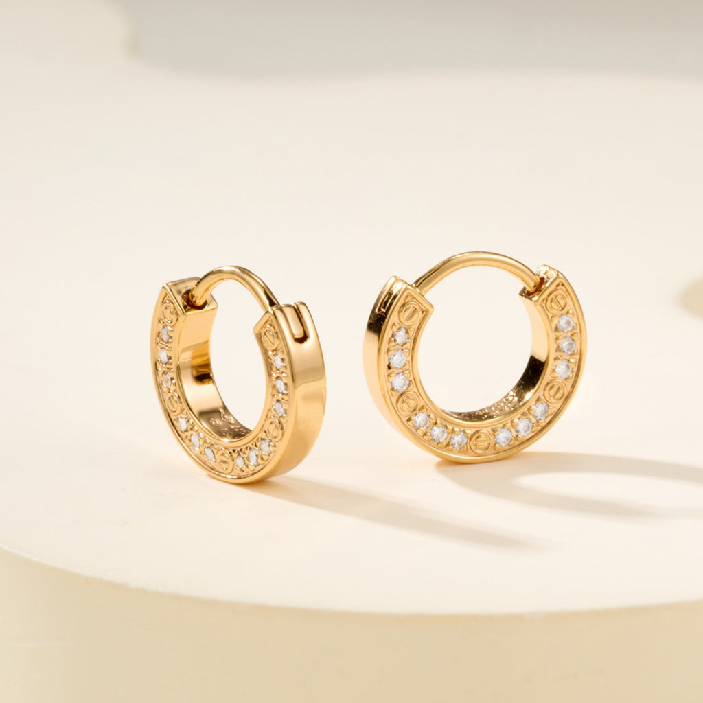 [Stellar Jewelry]LOVE DIAMOND EARRINGS