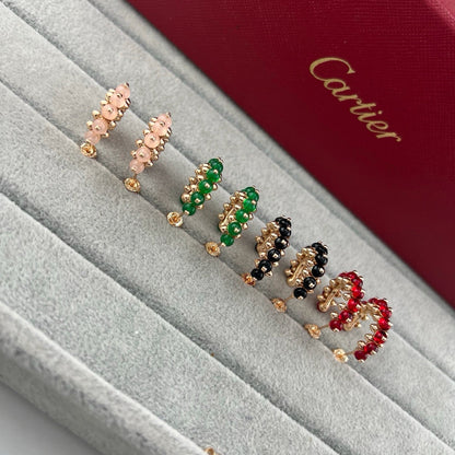 [Stellar Jewelry]CLASH 7.9MM AGATE CHALCEDONY EARRINGS
