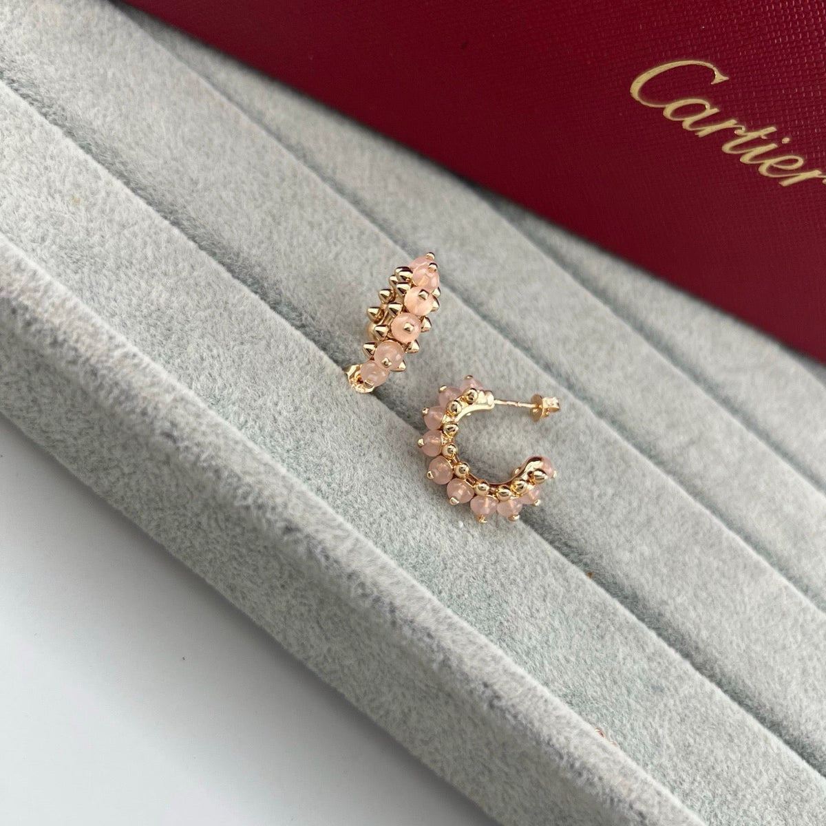 [Stellar Jewelry]CLASH 7.9MM AGATE CHALCEDONY EARRINGS