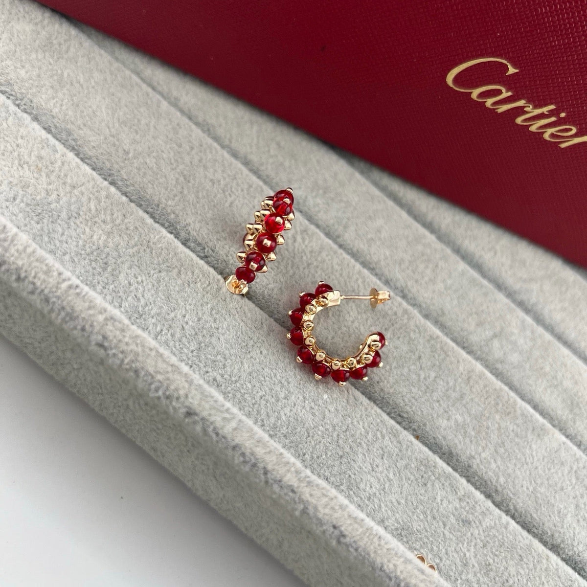 [Stellar Jewelry]CLASH 7.9MM AGATE CHALCEDONY EARRINGS