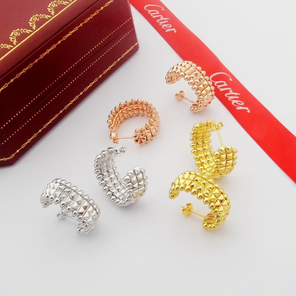 [Stellar Jewelry]CLASH 9.2MM DOUBLE ROW EARRINGS