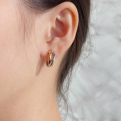 [Stellar Jewelry]TRINITY ON DIAMOND CLASSIC EARRINGS