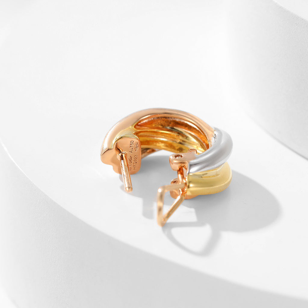 [Stellar Jewelry]TRINITY ON DIAMOND CLASSIC EARRINGS