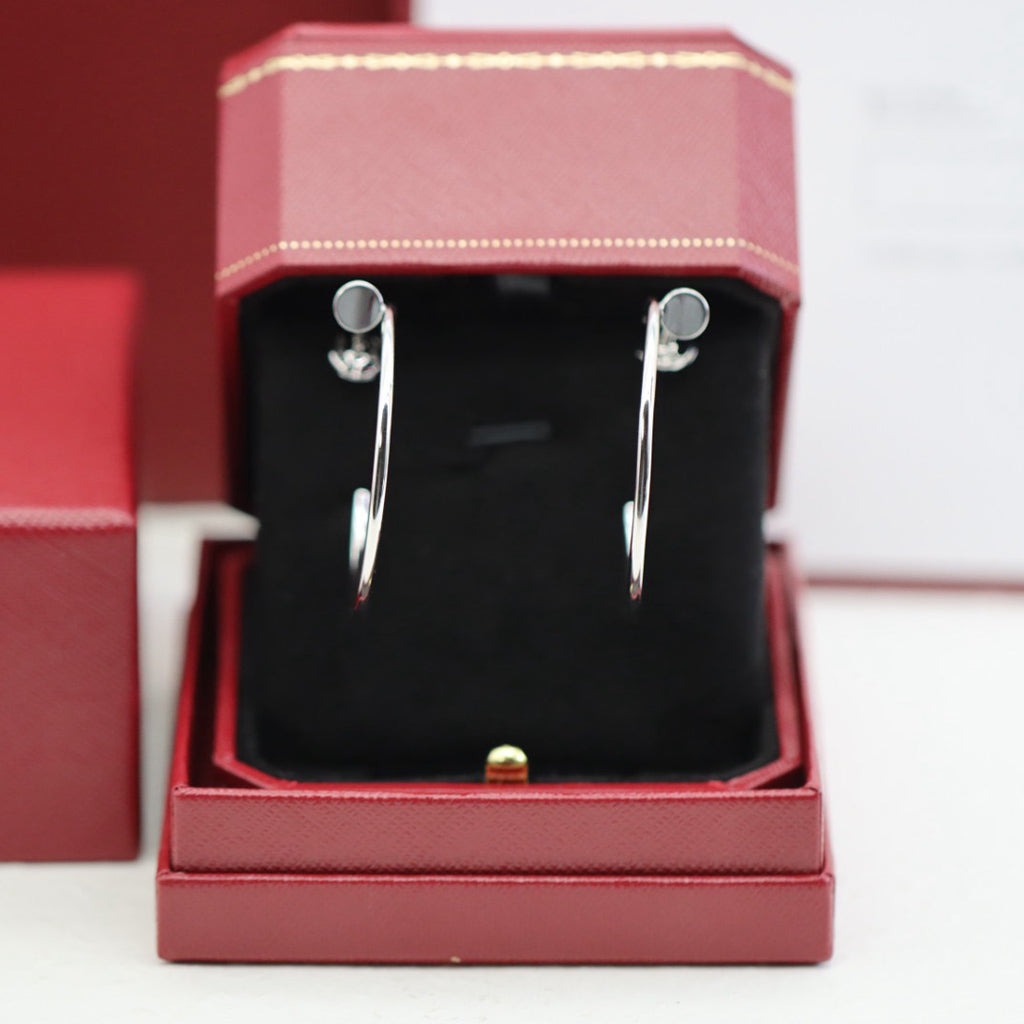 [Stellar Jewelry]JUSTE HALF DIAMOND LARGE EARRINGS