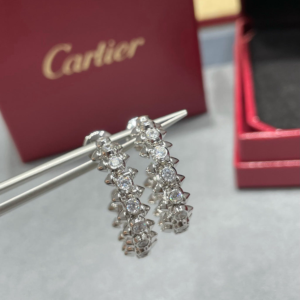[Stellar Jewelry]CLASH FULL DIAMOND MEDIUM EARRINGS