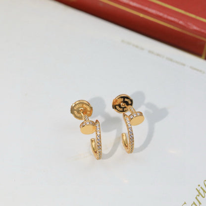 [Stellar Jewelry]JUSTE FULL DIAMOND DOUBLE EARRINGS