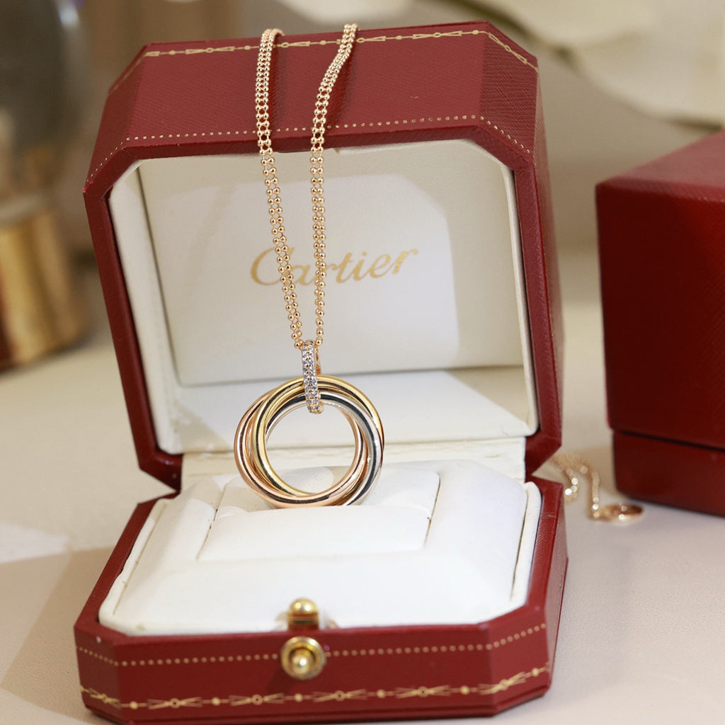 [Stellar Jewelry]TRINITY MEDIUM  DIAMONDS NECKLACE