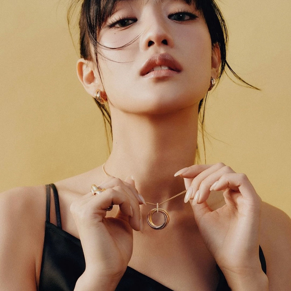 [Stellar Jewelry]TRINITY MEDIUM  DIAMONDS NECKLACE