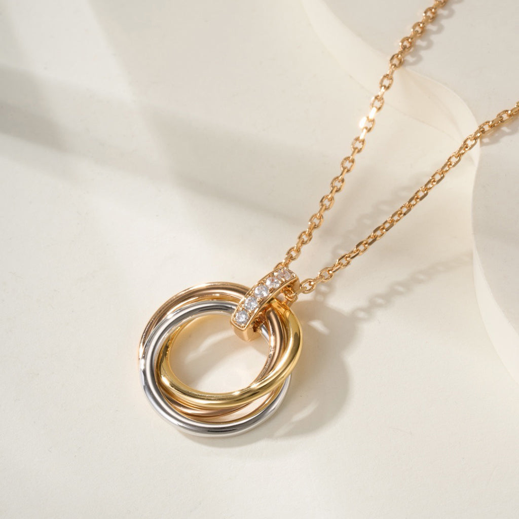 [Stellar Jewelry]TRINITY MEDIUM  DIAMONDS NECKLACE