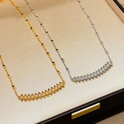 [Stellar Jewelry]CLASH  SMALL FULL DIAMOND NECKLACE