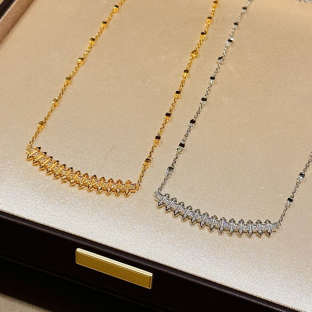 [Stellar Jewelry]CLASH  SMALL FULL DIAMOND NECKLACE