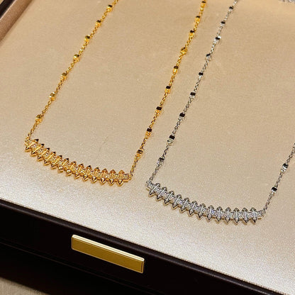 [Stellar Jewelry]CLASH  SMALL FULL DIAMOND NECKLACE