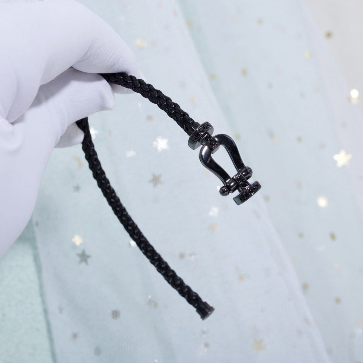 [Stellar Jewelry]FORCE LARGE SERIES HORSESHOE BLACK SAMURAI BRACELET