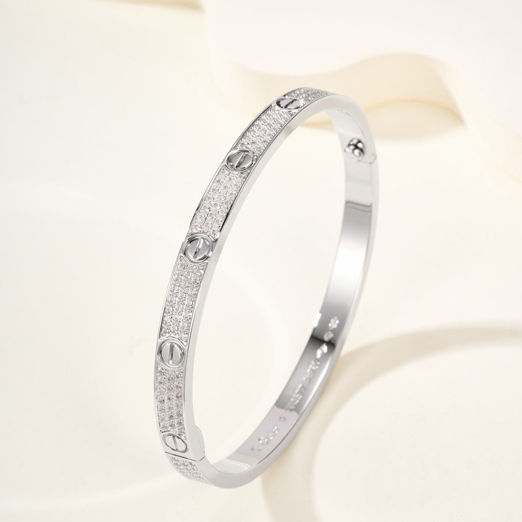 [Stellar Jewelry]LOVE BRACELET 4.8MM DIAMOND-PAVED