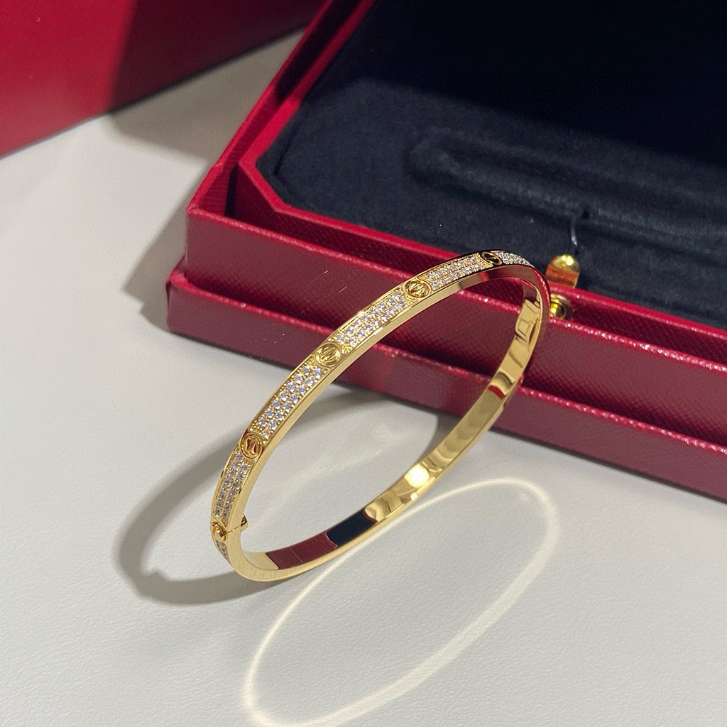 [Stellar Jewelry]LOVE BRACELET 3.65MM DIAMOND-PAVED