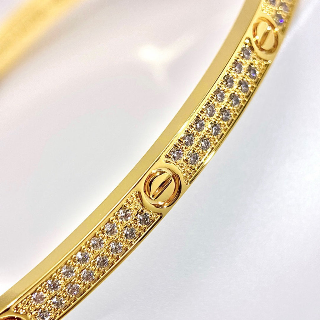 [Stellar Jewelry]LOVE BRACELET 3.65MM DIAMOND-PAVED