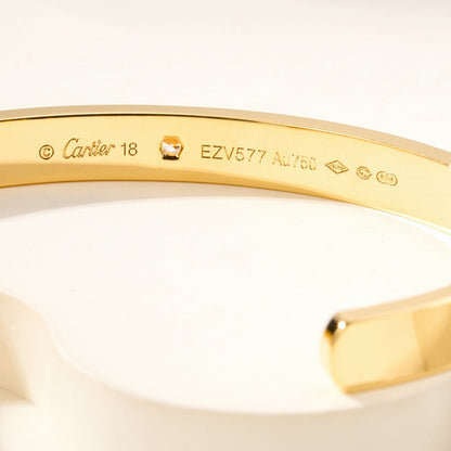 [Stellar Jewelry]LOVE BRACELET 6.1MM 1 DIAMOND OPEN CUFF