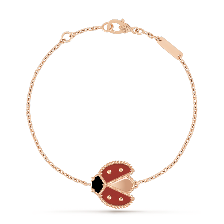 [Stellar Jewelry]LUCKY SPRING 1 MOTIF PINK GOLD BRACELET