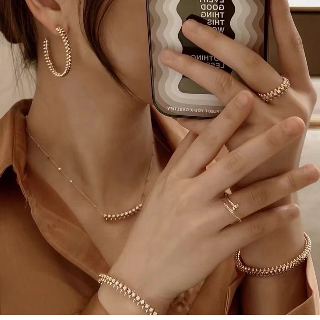 [Stellar Jewelry]CLASH  BRACELET 8MM DIAMONDS