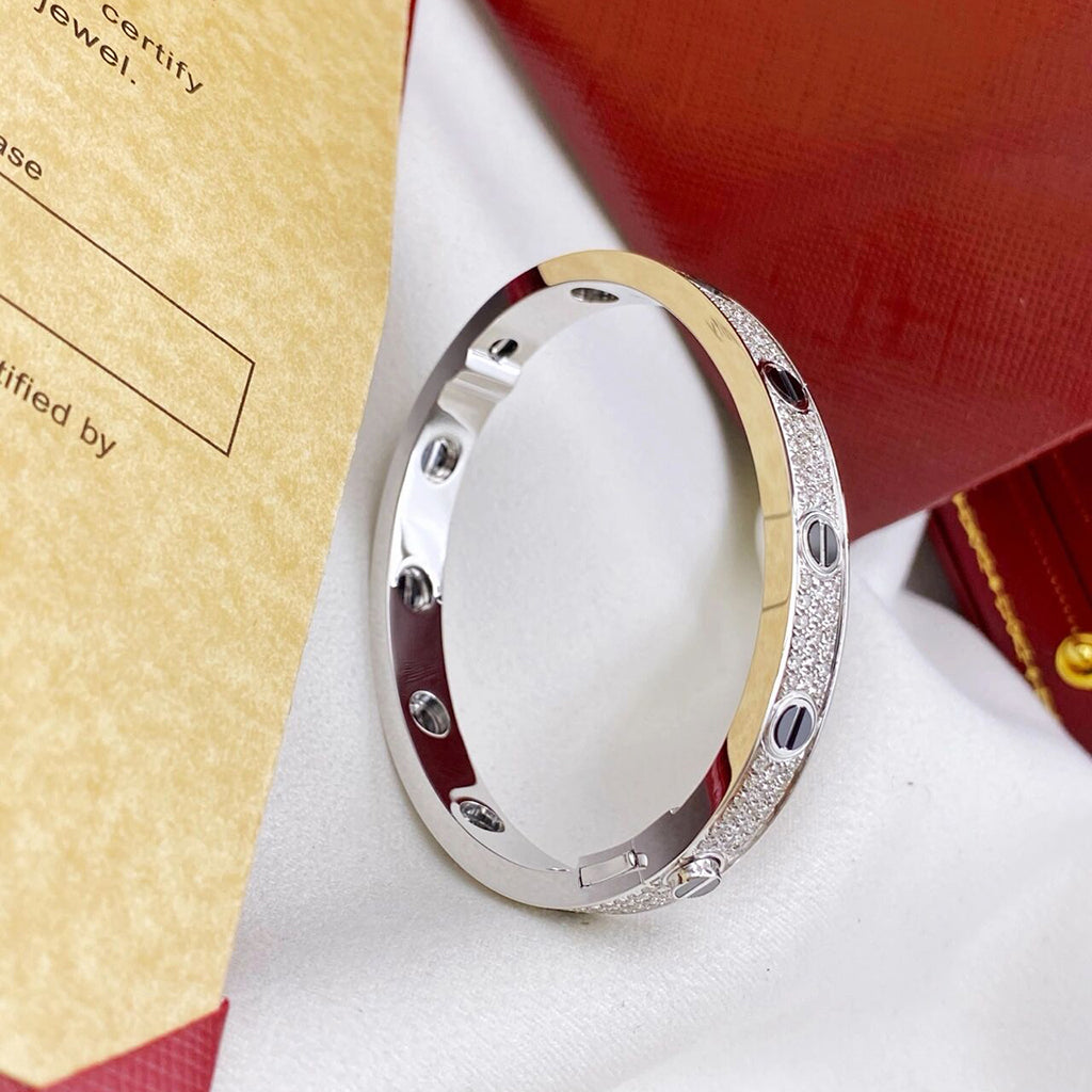 [Stellar Jewelry]LOVE BRACELET 6.1MM DIAMOND-PAVED CERAMIC