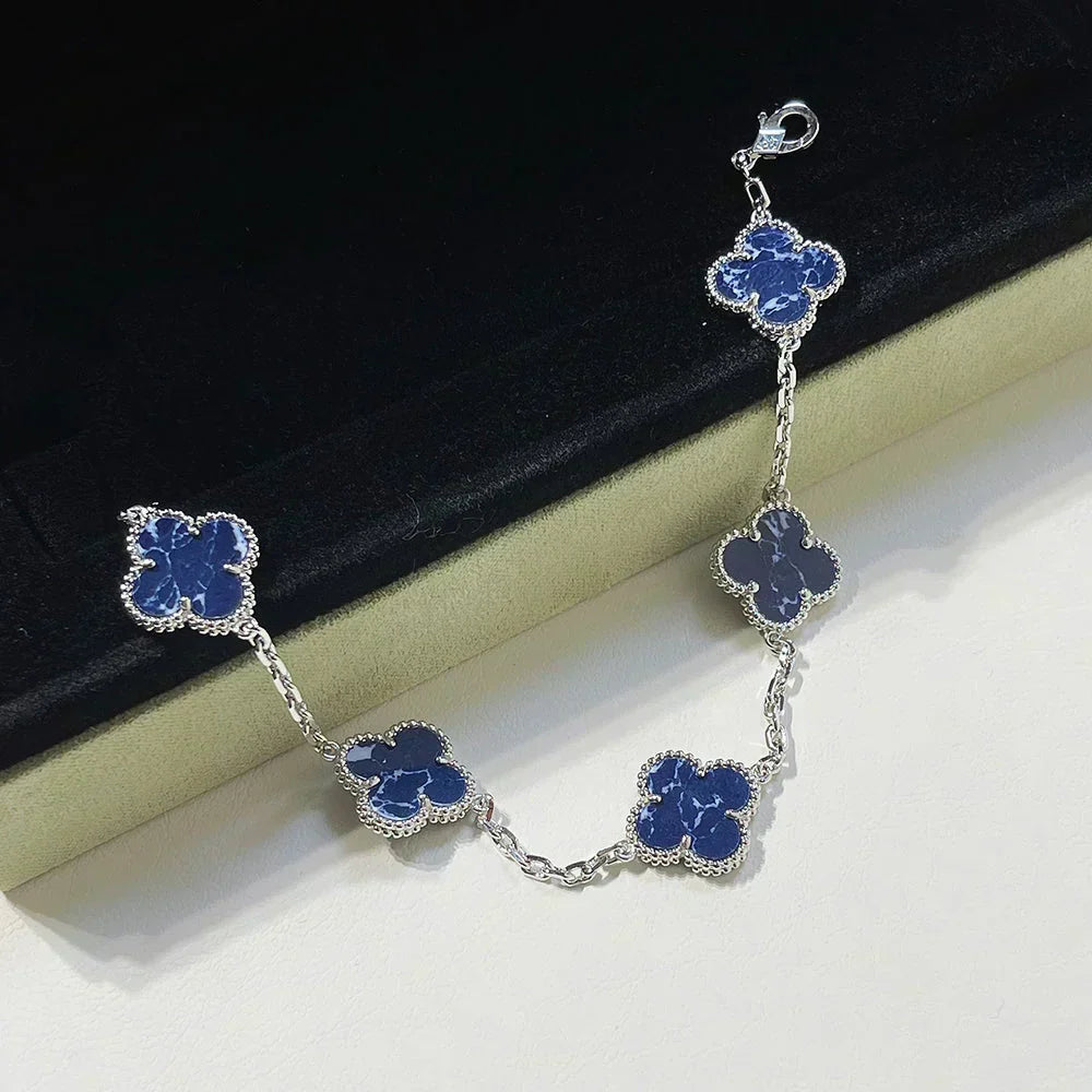 [Stellar Jewelry]CLOVER 5 MOTIF PIETERSITE BRACELET COLLECTION