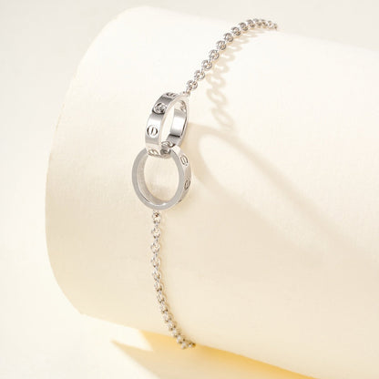 [Stellar Jewelry]LOVE BRACELET DOUBLE RING