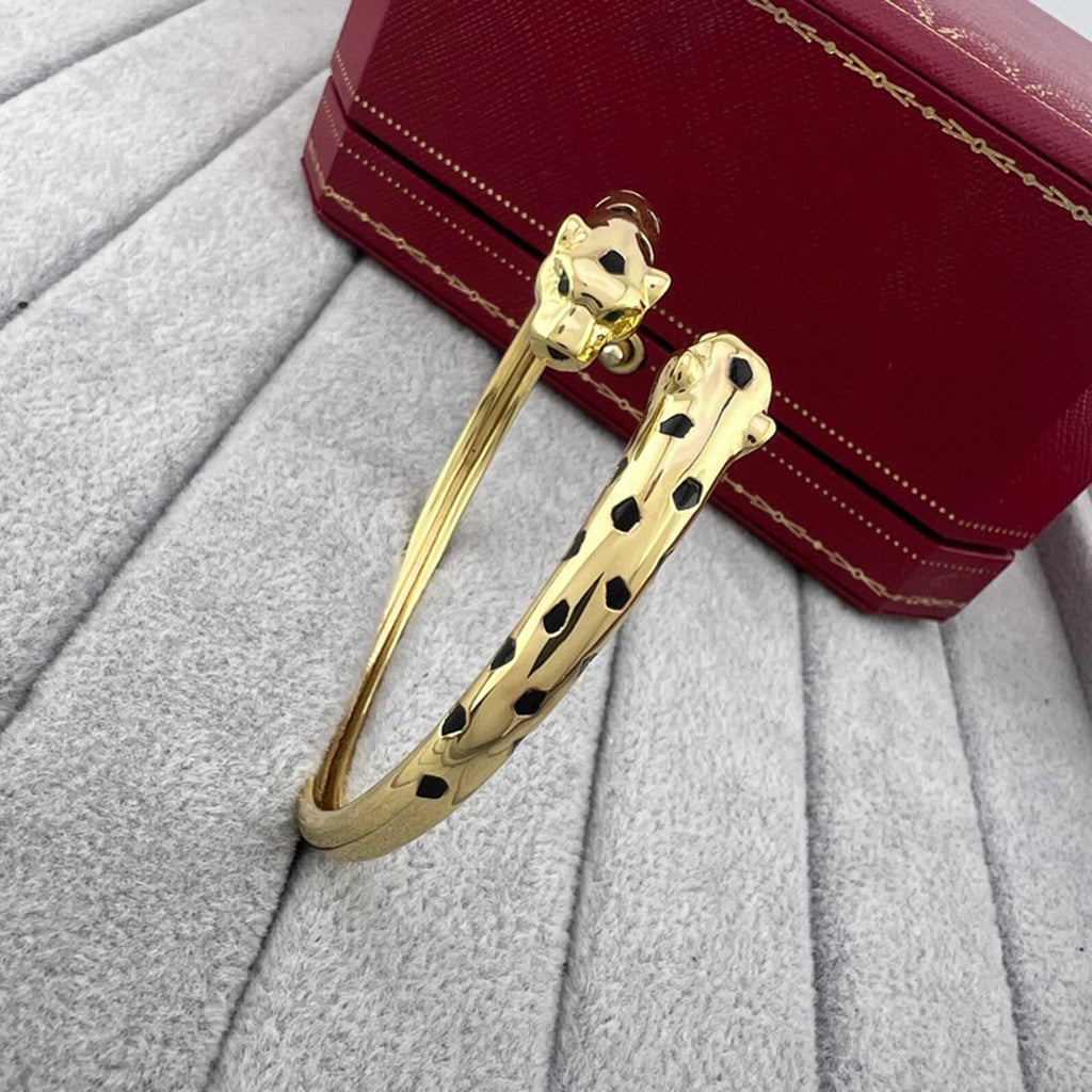 [Stellar Jewelry]PANTHERE DOUBLE HEADED OPEN BRACELET