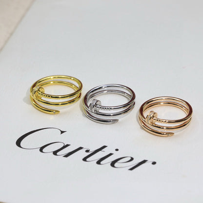[Stellar Jewelry]JUSTE RING 4.8MM HALF DIAMOND