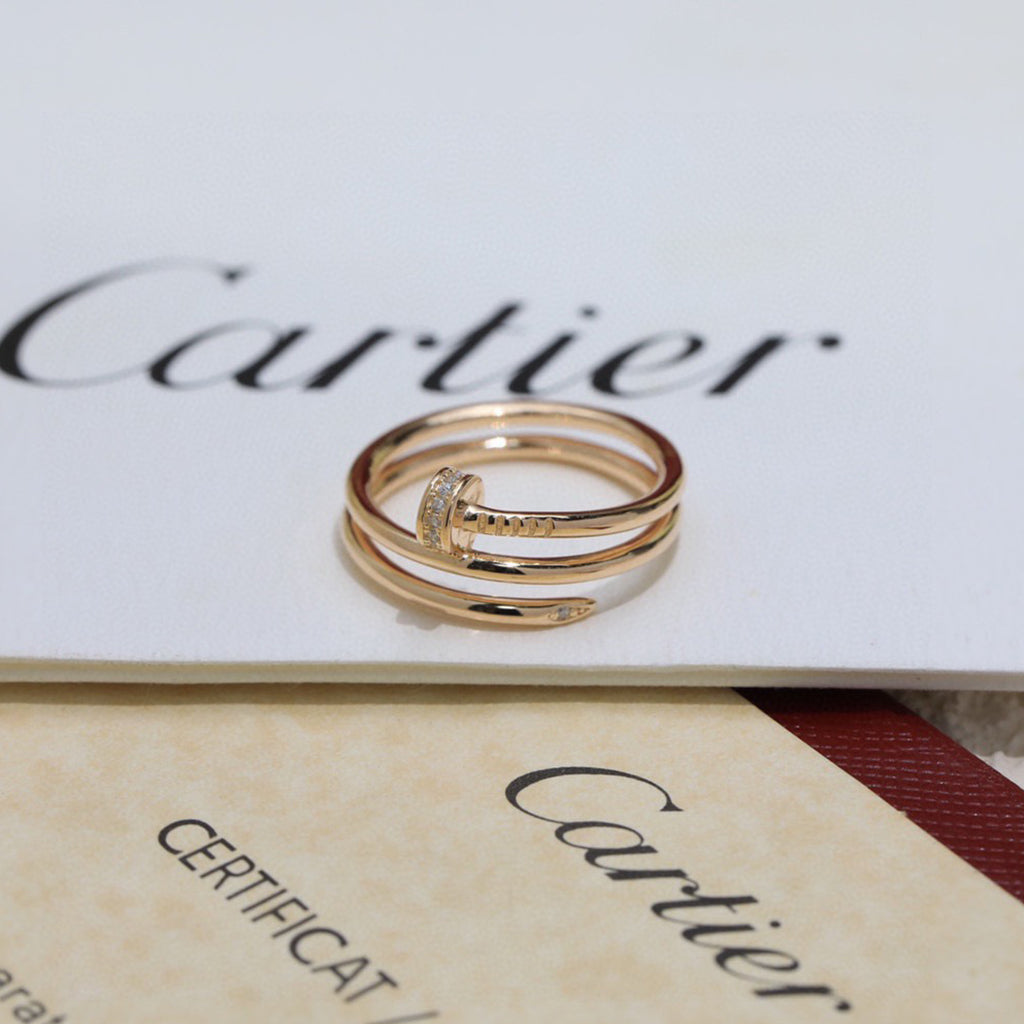 [Stellar Jewelry]JUSTE RING 4.8MM HALF DIAMOND