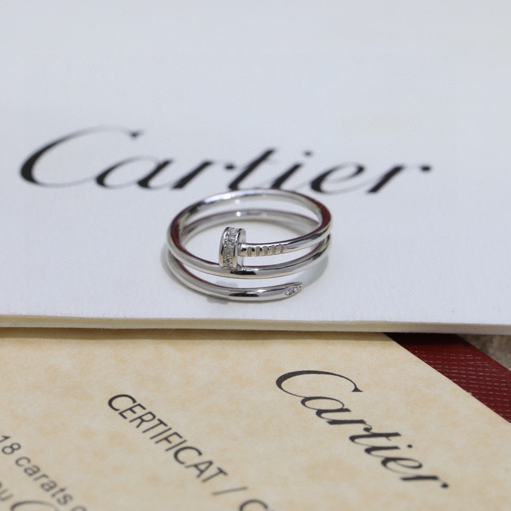 [Stellar Jewelry]JUSTE RING 4.8MM HALF DIAMOND