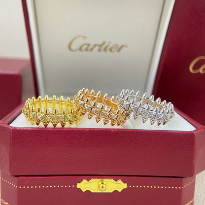 [Stellar Jewelry]CLASH 6.4MM SMALL FULL DIAMOND RING