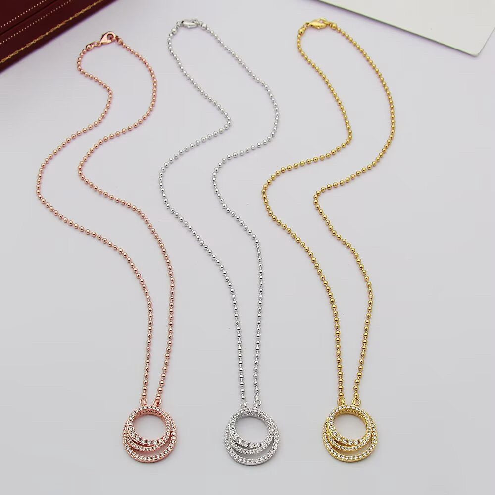 [Stellar Jewelry]ETINCELLE  FULL DIAMOND NECKLACE