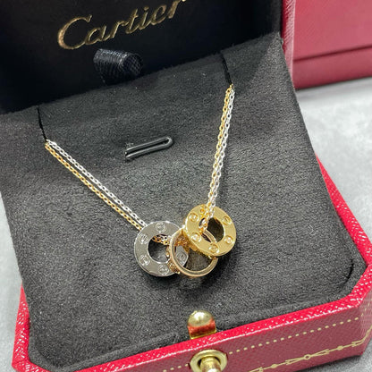 [Stellar Jewelry]LOVE 6 DIAMOND PENDANT NECKLACE