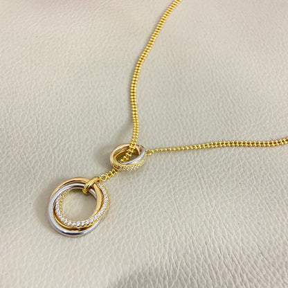 [Stellar Jewelry]TRINITY DIAMONDS NECKLACE